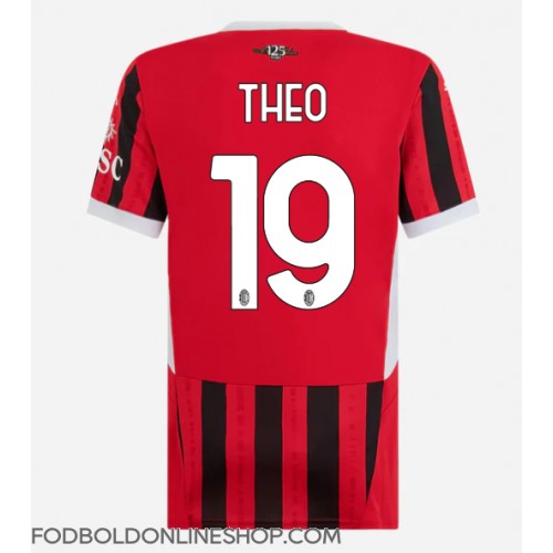 AC Milan Theo Hernandez #19 Hjemmebanetrøje Dame 2024-25 Kortærmet